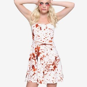 Halloween Blood Splatter Dress Size Lg New